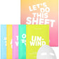 I DEW CARE Glass Skin Face Mask Variety Pack - Let's Do This Sheet | For Perfect Care Routine, Korean Face Masks Skincare, Olive Extract, Chamomile, Vitamin B3, Moisturizing, 5 Count