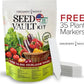 Gardeners Basics Survival Vegetable Seeds Garden Kit Over 16,000 Seeds Non-GMO and Heirloom, Great for Emergency Bugout Survival Gear 35 Varieties Seeds for Planting Vegetables 35 Free Plant Markers