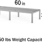 24 in X 60 in. Aquarium Stand | Industrial Style Aluminum Fish Tank Base with Open Frame Design