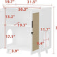 Lovinouse Large Cat Litter Box Enclosure,Hidden Kitty Litter Furniture with Sisal Covered Doors,2-Layer Wooden Cat Washroom Cabinet w/Adjustable Shelf, Side Table for Living Room,White