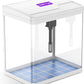 2 Gallon Glass Betta Fish Tank，Small Fish Tank with Filter and Light,Self-Cleaning Fish Tank.