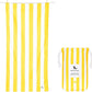 Dock & Bay Beach Towel - Quick Dry, Sand Free - Compact, Lightweight - 100% Recycled - Includes Bag - Cabana - Set A (4), Large (160x90cm, 63x35)