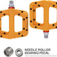 FOOKER MTB Pedals Mountain Bike Pedals 3 Bearing Non-Slip Lightweight Nylon Fiber Bicycle Platform Pedals for BMX MTB 9/16"