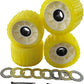 3" Width x 5" OD Boat Trailer Poly Ribbed Wobble Rollers Mounting Hole Diameter 1-1/8 inch