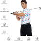 DEOLAX Mens Polo Shirts Fashion Print Mens Golf Shirt Dry Fit Mens Golf Polo Short Sleeve Quick Dry Funny Golf Shirt for Men