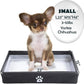 MEEXPAWS Dog Pee Pad Holder Foldable, Puppy Pad Holder Liner Base High Side, Dog Litter Box Indoor 23 x15 in, Training Leak-Proof Easy Clean