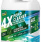 4X Pond Cleaner - Reduces Muck & Sludge for a Clean, Natural Look - Super Concentrated Lake and Water Feature Enzymes Treats Up to 1 Acre, Pair with Dye - Safe for Fish and Wildlife (32 oz)