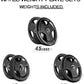 RitFit Olympic Rubber Grip Plates for Barbell, 2-Inch Weight Plates for Weightlifting and Strength Training in Home & Gym, Single, Pair and Sets(2.5/5/10/25/35/45 LB)