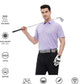 Men's Golf Polo Shirts Short Sleeve Striped Performance Moisture Wicking Dry Fit Golf Shirts for Men