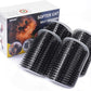 IMISNO Cat Self Groomer Toy Wall Corner Massage Comb Perfect Massager Brush with Catnip (4 PCS Black)