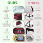 iknoe Large Foldable Cooler Bag, 8.5L Insulated Lunch Bag, Leakproof Lunch Cooler Tote with Multi-Bag Design Suitable for Beach, Picnic and Office Use,Red 15-Can