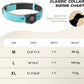 AirTag Dog Collar - Leather Dog Collar with Air Tag Holder | IPX8 Waterproof, Reflective, High - End, Adjustable Soft Padded | Dog GPS Tracker Collars Fit for Medium Large Dogs (Light Blue, M)
