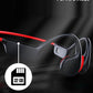 Swimming Waterproof Bone Conduction Headphones Bluetooth 5.3 lPX8 Underwater Waterproof Headphones for Swimming with 32GB MP3 Player Built in Earbuds for Sport Running Cycling Gym (Redblack)