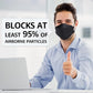 LEVENIS KN95 Face Masks 50 Pack, Breathable Comfortable and Disposable KN95 Mask, Black