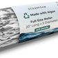 Oceanfoam Soft Tidal Roller (Black Marbled) - Low Density Foam Roller for Physical Therapy, Back Pain, Excercise & Stretching - Wave Textured - Yoga, Athletics, & Wellness - Full Size, 20" x 5"