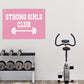Strong Girls Club Pink Gym Motivational Wall Art Banner College Dorm Posters Gifts for Girls Women Gym Flag Decor for Home Gym Bedroom Workout Room 30x20 Inchs