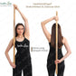 HealthAndYoga™ StretchNHeal Collapsible Multi-Use Wooden Yoga Stick - Regular and XL - Portable Posture Corrector Pole, Stretch Mobility Stick, Physical Workout Exercise Dowel