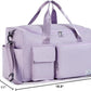 FIORETTO Women's Gym Duffle Bag with Shoes Compartment, 37L Capacity, Ideal for Travel, Gym, Sports, Duffel, Weekender