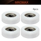 MroMax Roller Idler Bearing Pulley-5 x 25 x 9mm Sliding Conveyor Nylon Wheel with 625ZZ Bearing for Furniture, Hardware Accessories and Mobile Door White 4Pcs