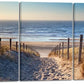Wieco Art 3 Piece Beach Coastal Sand Dune Canvas Prints Modern Stretched Wall Art Seascape Pictures Paintings for Living Room Bedroom Home Decorations Landscape Artwork