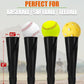Baseball&Softball Tee,Batting Tee,Adjustable Height:25-37 inches，2 Flexible Top Rubber,X-Style Foldable&Heavy-Duty Base and Carrying Bag for Easy Store&Carrying