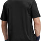 MIER Men's Quick Dry Workout Shirts Moisture Wicking Running Athletic Performance T-Shirts Recycled Polyester Top Tee