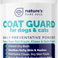 Coat Guard Dry Shampoo for Dogs and Cats - Extra Large 2 lbs Jar, Dog Dry Shampoo Powder, Waterless Dog Shampoo, Anti Itch Relief, Cedar Scented, Anti Dandruff, Hot Spots, Nature's Pure Edge