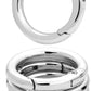 10 Pack 3/4 Inch Trigger Spring O Rings, Metal Round Carabiner Clip Snap Hook, Spring Keyring Buckles for Replacement Purse Strap, Paracord Lanyard Clips, Keychain Rings Hardware DIY Crafts Making