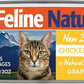 Feline Natural New Zealand Canned Catfood Wet Food, High-Meat, Low-Carb, & Grain Free Cat Food Wet, Chicken Feast, 3 oz, Pack of 24