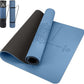 Yoga Mat Non Slip TPE Extra Wide Yoga Mat with Alignment Mark, 72"L x 32"W x 0.32"/0.24"Th (183cm x 81cm x 8mm/6mm), Anti-Tear Exercise Mat with Carrying Strap and Bag, Workout Mats for Yoga, Pilates