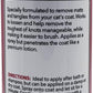 Warren London Cat Detangler Spray for Matted Hair | Leave in Conditioner Pet Detangling Spray That Demat & Refreshes | Use with Cat Brush or Grooming Glove | Made in USA | 8oz