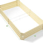 Land Guard 8×4×1ft Galvanized Metal Raised Garden Bed, Metal Planter Kit Box Outdoor for Deep-Rooted Vegetables, Flowers, Green and Herbs (Cream Yellow)…