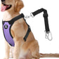 Dog Seat Belt, Safety Vest Dog Car Harness with Adjustable Buckle Dog Seat Belt for Vehicle Nylon Pet Safety Seat Belts Heavy Duty(L, Purple)