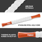 Muscle Roller Stick for Athletes - Deep Tissue Fascia Blaster & Roller Massager for Myofascial Pain Relief - Handheld Physical Therapy & Recovery Tool(Orange White-18 inch)