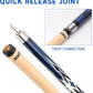 GSE Games & Sports Expert 58" 2-Piece Canadian Maple Hardwood Billiard Pool Cue Sticks for Men/Women, House or Commercial/Bar Use (Several Colors, Weight 18oz, 19oz, 20oz, 21oz Available)