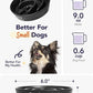 Ceramic Slow Feeder Dog Bowls Small Breed, 0.6 Cups Dog Food Dish for Fast Eaters, Puzzle Bowl for Small Dogs and Cats,Black