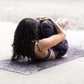 YOGA DESIGN LAB | The Combo Yoga Mat | 2-in-1 Mat+Towel | Eco Luxury | Ideal for Hot Yoga, Power, Bikram, Ashtanga, Sweat | Studio Quality | Includes Carrying Strap!