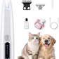 2 Mode Paw Trimmer for Dogs & Cats - Electric Quiet Dog & Cat Grooming Trimmer, Rechargeable Clipper with LED Light, 2 Blades, Waterproof for Paws/Ears/Face