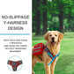 BYGD Dog Hiking Backpack, Dog Backpack for Medium to Large Dogs, with Large Capacity, 2 Spacious Side Bags for Walking, Training, Running, Harnessing Outdoor Hiking (L XL Red).