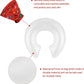 CuteBone Inflatable Soft Dog Cone with Removable Fleece Covers for Small/Medium/Large Dogs and Cats After Surgery GWB07S