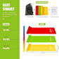 Resistance Bands, Exercise Bands, Physical Therapy Bands for Strength Training, Yoga, Pilates, Stretch Elastic Band with Different Strengths, Workout Bands for Home Gym