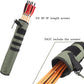 KRATARC Archery Lightweight Back Arrow Quiver Dual Use Foldable Compact Hip Arrows Bag with Molle System Hanged for Target Shooting