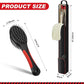 Horse Tail Extension Bag and Double Side Pin and Bristle Comb Brush, Red and Black Fake Horse Tail Bag