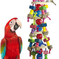 Deloky Large Parrot Toys - Natural Wood Large Bird Chewing Toys Suggested for Macaws cokatoos,African Grey and a Variety of Large Amazon Parrots