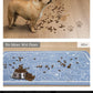 Pet Feeding Mat-Absorbent Dog Mat for Food and Water Bowl-No Stains Quick Dry Water Dispenser Mat-Dog Accessories Pet Supplies-Bowl for Messy Drinkers（BLUEDOGS,12"x19"