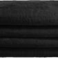 Creative Scents 100% Cotton Velour Fingertip Towels - 4 Pack 11 by 18 Inch – Decorative, Extra Absorbent and Soft Face Towel, Ideal for Bathroom and Powder Room (Black)
