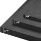 American Floor Mats - Heavy Duty Stall Tiles - Stable/Horse Tiles - Thick, Durable Rubber Flooring Solid Black 1 Border Tile 3/8" Thick