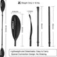 Kayak Paddle 4 Pieces Aluminum Shaft and PP Blade Floating 86.6in/220cm, 90.5inch/230cm Lightweight Oars