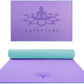 Hatha Yoga Extra Thick TPE Yoga Mat - 72"x 32" Thickness 1/2 Inch -Eco Friendly SGS Certified - With High Density Anti-Tear Exercise Bolster For Home Gym Travel & Floor Outside