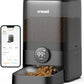 oneisall Cordless WiFi Automatic Cat Feeder, Rechargeable 100-Day Battery Operated Pet Feeder, 20 Cups/5L Timed Cat Food Dispenser for Large Kibble, Smart App Control (Black)